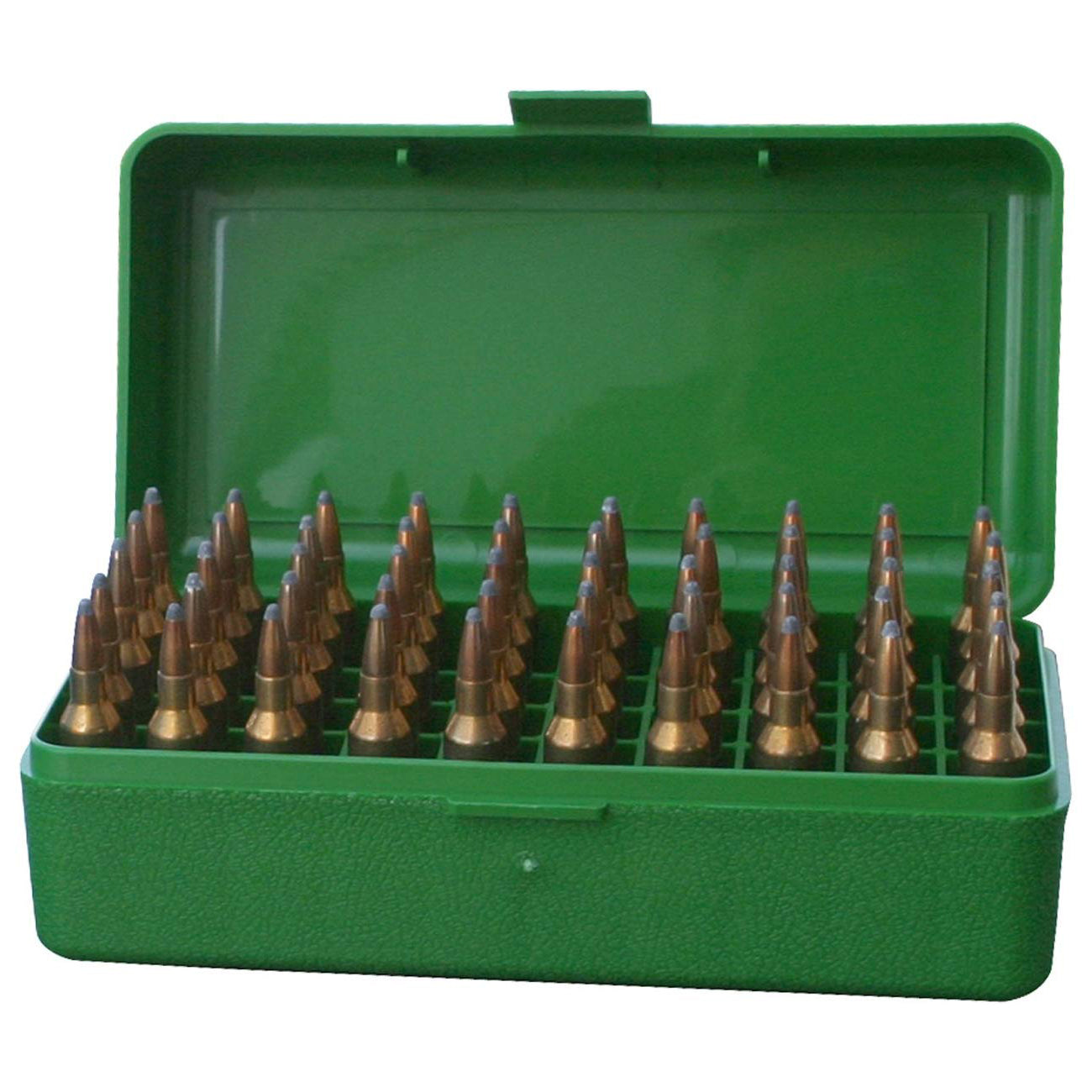 Mtm Case-Gard Mtm 50 Round Flip-Top Rifle Ammo Box .22-250 To 7.62 X 39 #rs-S-50-10 Sea Green