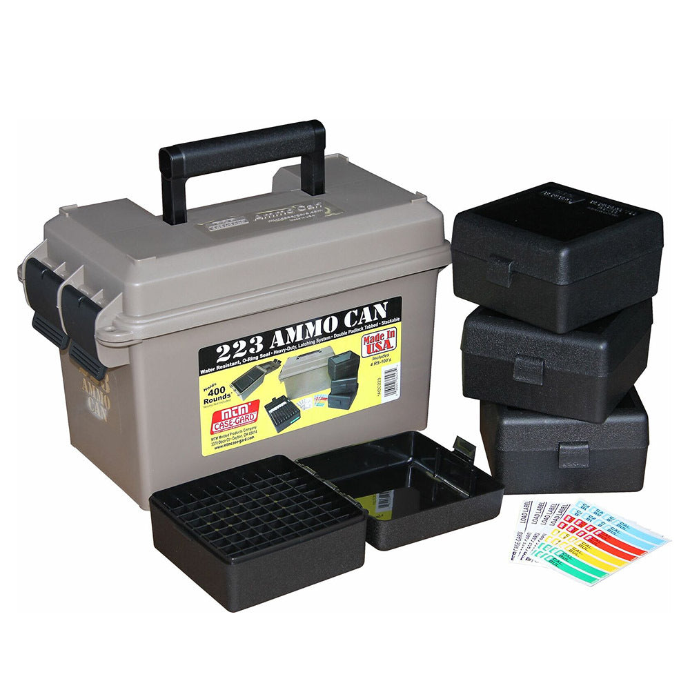 Mtm Case-Gard Mtm Acc223 Ammo Can Boxes Combo (Holds 400 Rounds) Dark Gray