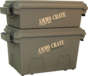 Mtm Case-Gard Mtm Polypropylene Ammo Crate - 4.8 Inch Deep Army Green #acr4P-18 Dim Gray