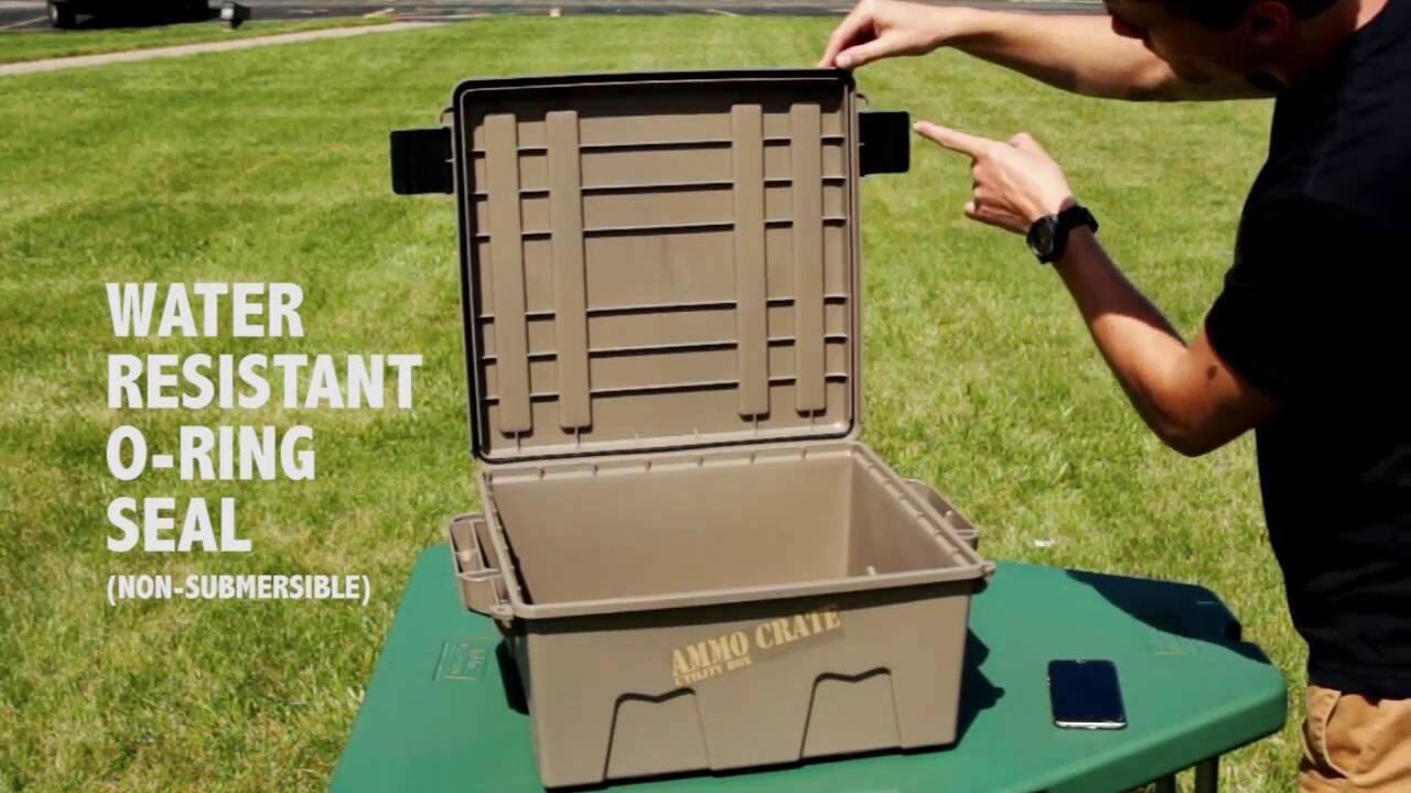 Mtm Case-Gard Mtm Polypropylene Ammo Crate - 4.8 Inch Deep Army Green #acr4P-18 Rosy Brown