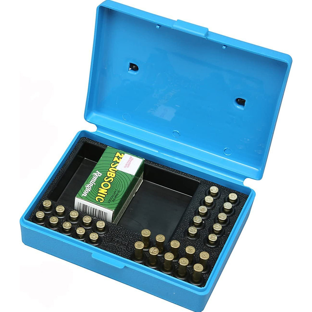 Mtm Case-Gard Mtm Small Match Ammo Box - 30Rnd 22Cal 17Hmr #sb-22-20 Dodger Blue