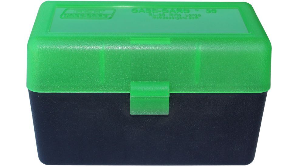 Mtm Case-Gard Mtm 50-Round Flip-Top Ammo Box - 25-06 Rem 270 Win 30-06 Springfield Clear Green #rl-50-16T Medium Sea Green