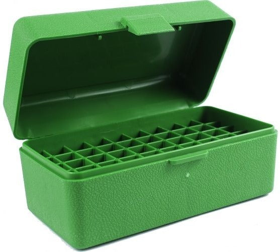 Mtm Case-Gard Mtm Case-Gard Rifle Ammo Box 50 Round Flip-Top 375 Remington Ultra Magnum - Green #rlld-50-10 Sea Green