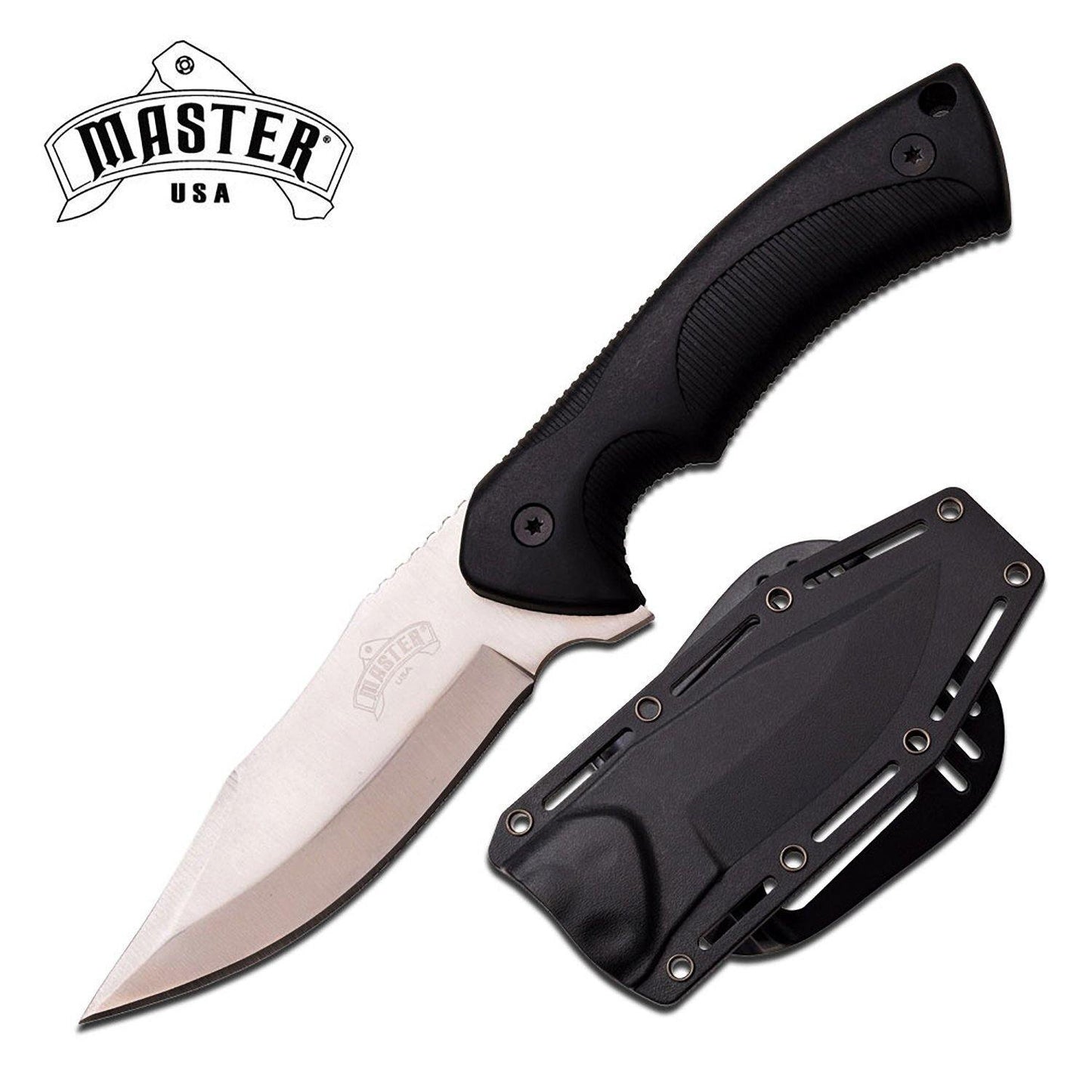 Master Usa Clip Point Fine Fixed Blade Knife - 9.25 Inches Overall Molded Sheath #mu-1149 - Xhunter New Zealand