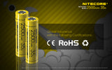 Nitecore Nitecore Li-Ion Protected Rechargeable Battery - High Performace 2500Mah 35A #imr18650-2500/35 Olive Drab