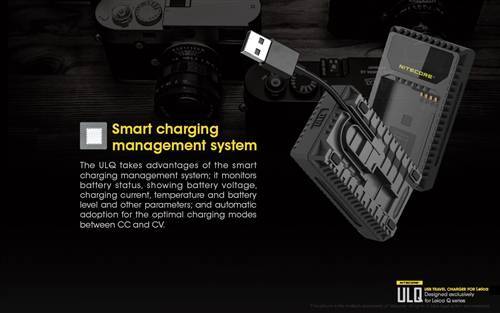 Nitecore Nitecore Usb Battery Travel Charger - For Leica Q Series Bp-Dc12 Battery #ulq Black