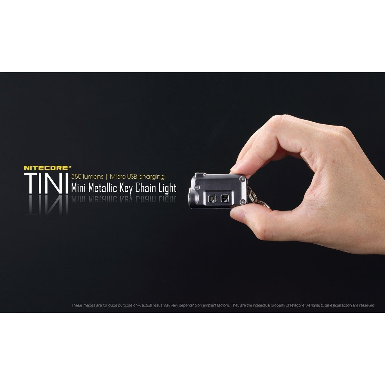 Nitecore Nitecore Usb Rechargeable Led Keyring Torch - 380 Lumens Black #tini Tan