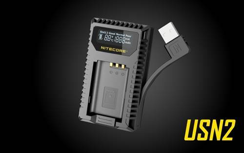 Nitecore Nitecore Dual Slot Usb Battery Charger - For Sony Np-Bx1 Batteries #usn2 Slate Gray