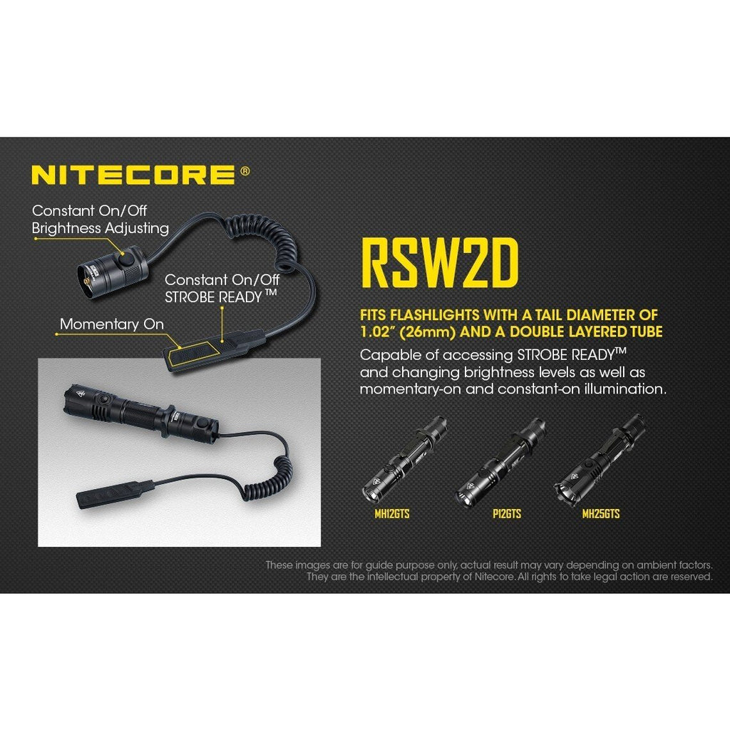 Nitecore Nitecore Remote Pressure Switch - For Mh12Gts P12Gt And Mh25Gts #rsw2D Dark Slate Gray