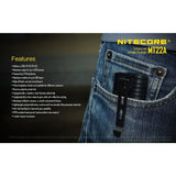 Nitecore Nitecore 260 Lumens Durable Compact  Led Torch - W Batteries Lanyard Clip #mt22A Dark Slate Gray