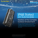 Nitecore Nitecore High Performance Water And Dust Resistance Powerbank Charger - 10000Mah Black #npb2 Steel Blue