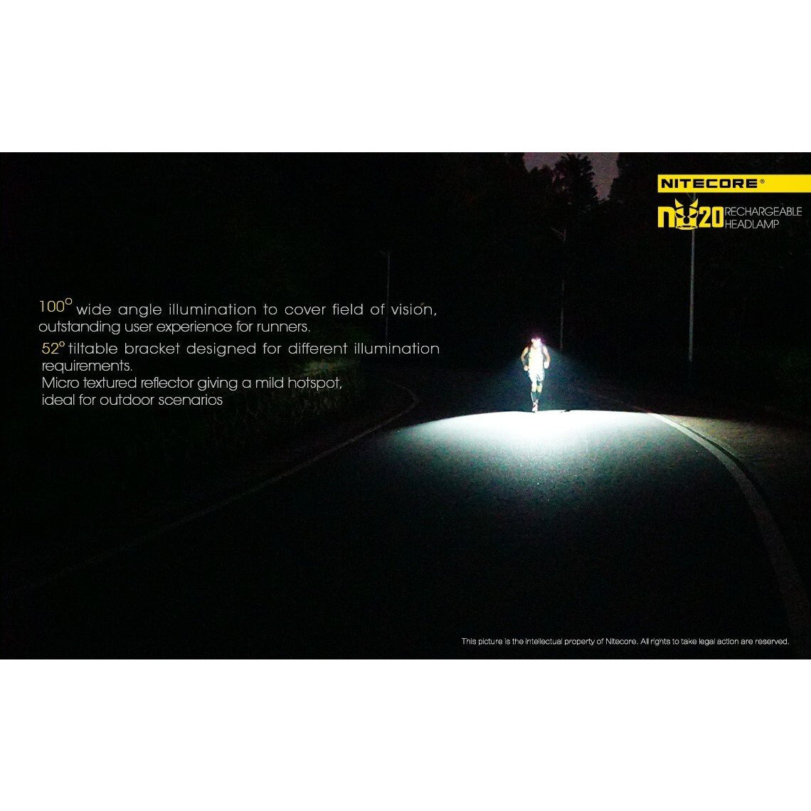 Nitecore Nitecore Rechargeable Lightweight Led Headlamp - 360 Lumens Black #nu20 White Smoke