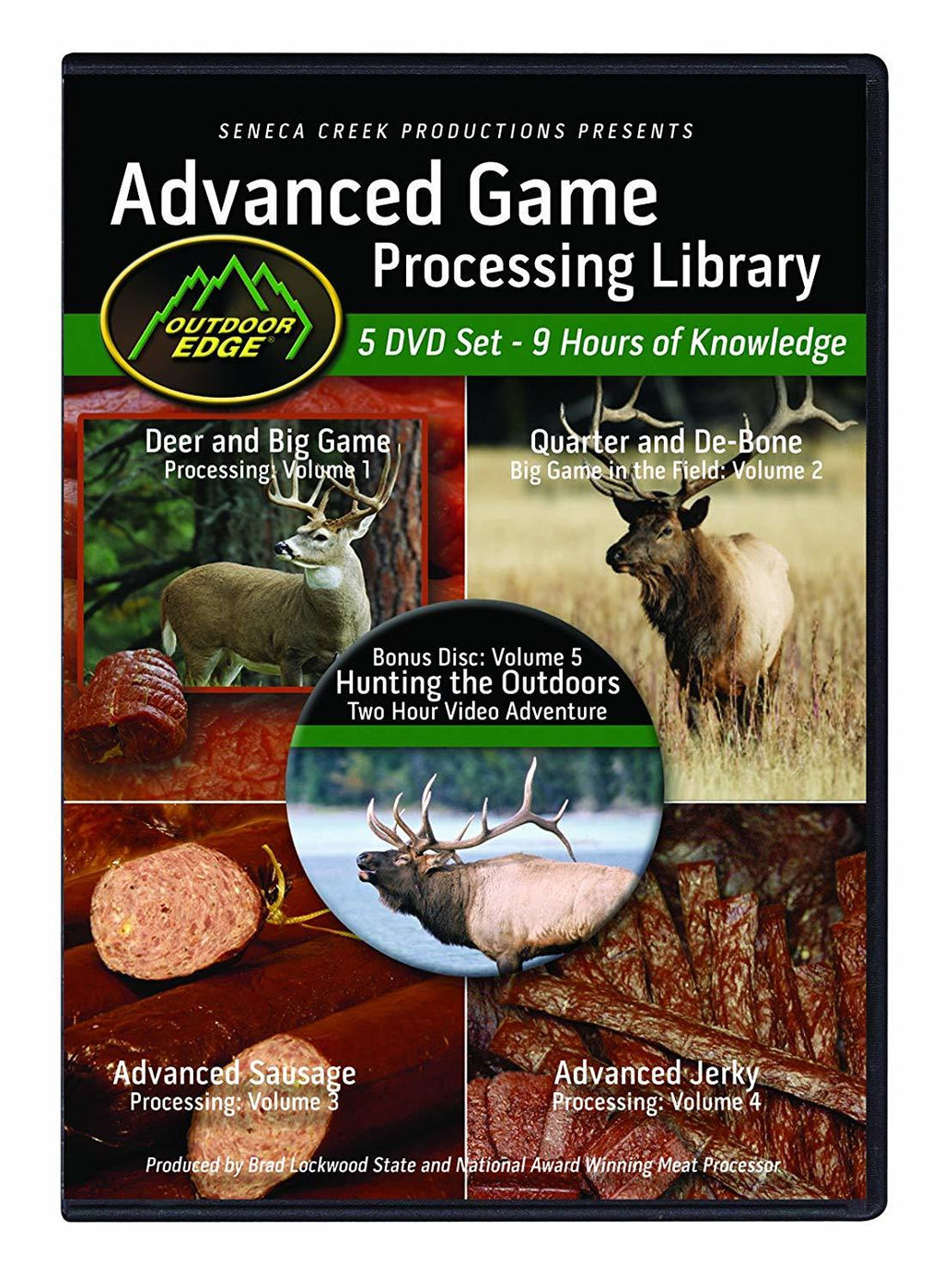 Outdoor Edge Outdoor Edge 5 Dvd Set Game Processing Library Forest Green