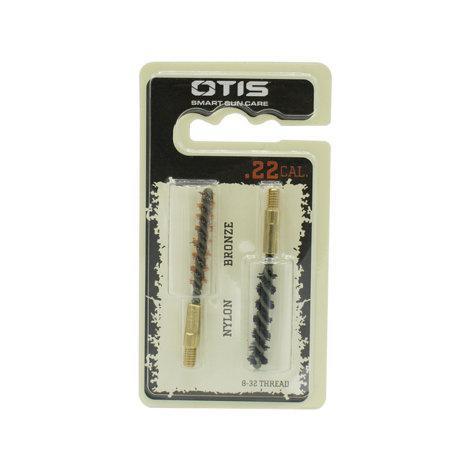Otis Otis .22 Cal Bore Brush 2 Pack (1 Nylon/1 Bronze) Gray