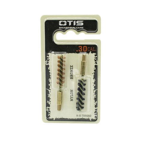 Otis Otis .30-06 / .300/ .30-30 Cal Bore Brush 2 Pack (1 Nylon/1 Bronze) Gray