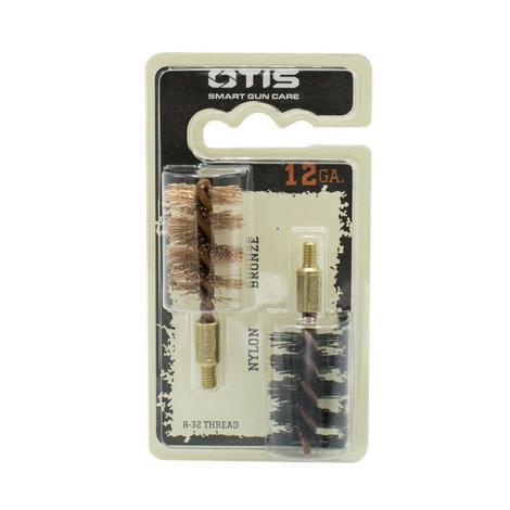 Otis Otis 12Ga Shotgun Bore Brush 2 Pack (1 Nylon/1 Bronze) Gray