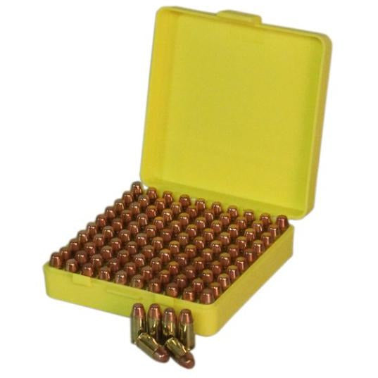Pro-Tactical Max-Comp Ammo Box Sml Pistol 100Rnd Yellow Fits 9Mm Etc #ptab001 Goldenrod