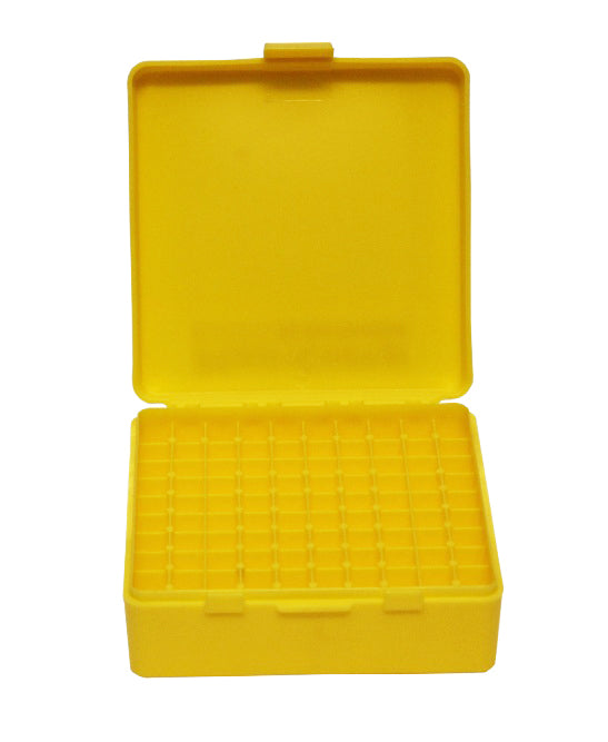 Pro-Tactical Max-Comp Ammo Box Sml Pistol 100Rnd Yellow Fits 9Mm Etc #ptab001 Goldenrod