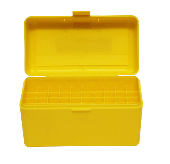 Pro-Tactical Max-Comp Ammo Box Lge Rifle 50Rnd Yellow Fits .25-06, .270, .30-06 Etc Ptab006 Gold