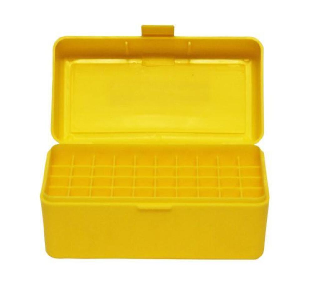 Pro-Tactical Max-Comp Ammo Box Med Rifle 50 Rnd Deluxe Yellow Fits .22-250 .243 .308 Etc Ptab005 Gold