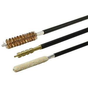 Pro-Tactical Max-Clean 3Pc Brush Set - 6Mm/ .243Cal Bronze Brush, Mop And Brass Jag #gcb-6Mm Saddle Brown