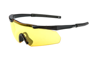 Earmor Earmor 400 Uv Protection Impact Resistant Blade Style Shooting Glasses #s01 Amber Khaki