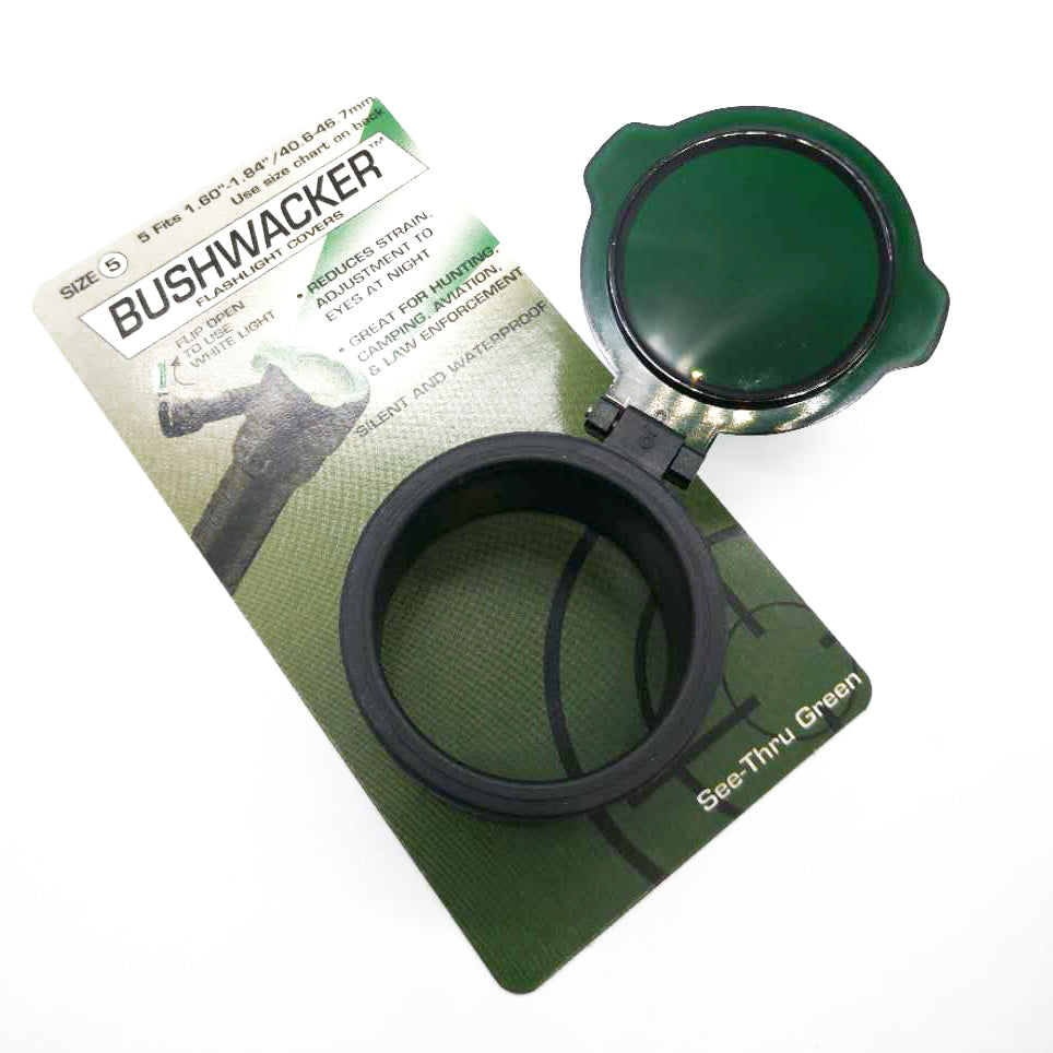 Quake Quake Bushwacker Spring Open Scope Cover - Green See-Thru Size 4 #12342-2 Dark Olive Green