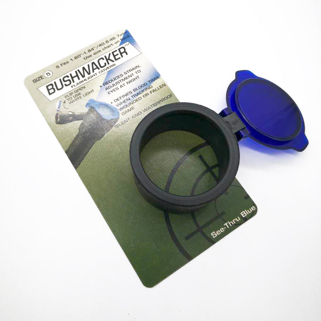 Quake Quake Bushwacker Spring Open Scope Cover - Blue See-Thru Size 8 #12482-5 Dark Olive Green