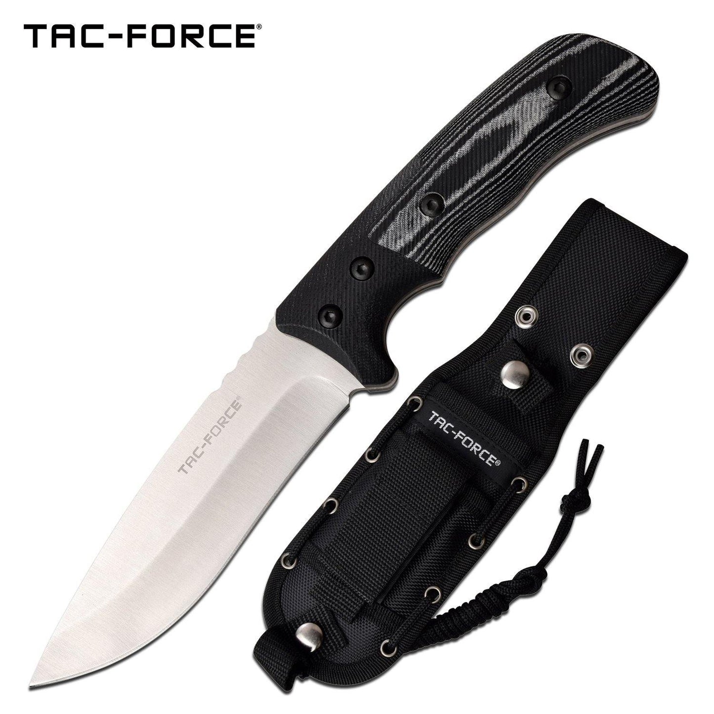 Tac-Force Drop Point Fine Edge Fixed Blade Knife - Tactical 10 Inches Full Tang #tf-Fix006Bk - Xhunter New Zealand