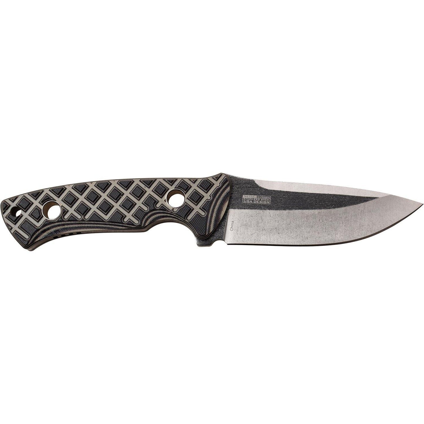 Tac-Force Drop Point Satin Fixed Blade Knife - 9 Inches Full Tang G10 Handle #tf-Fix008Tn - Xhunter New Zealand