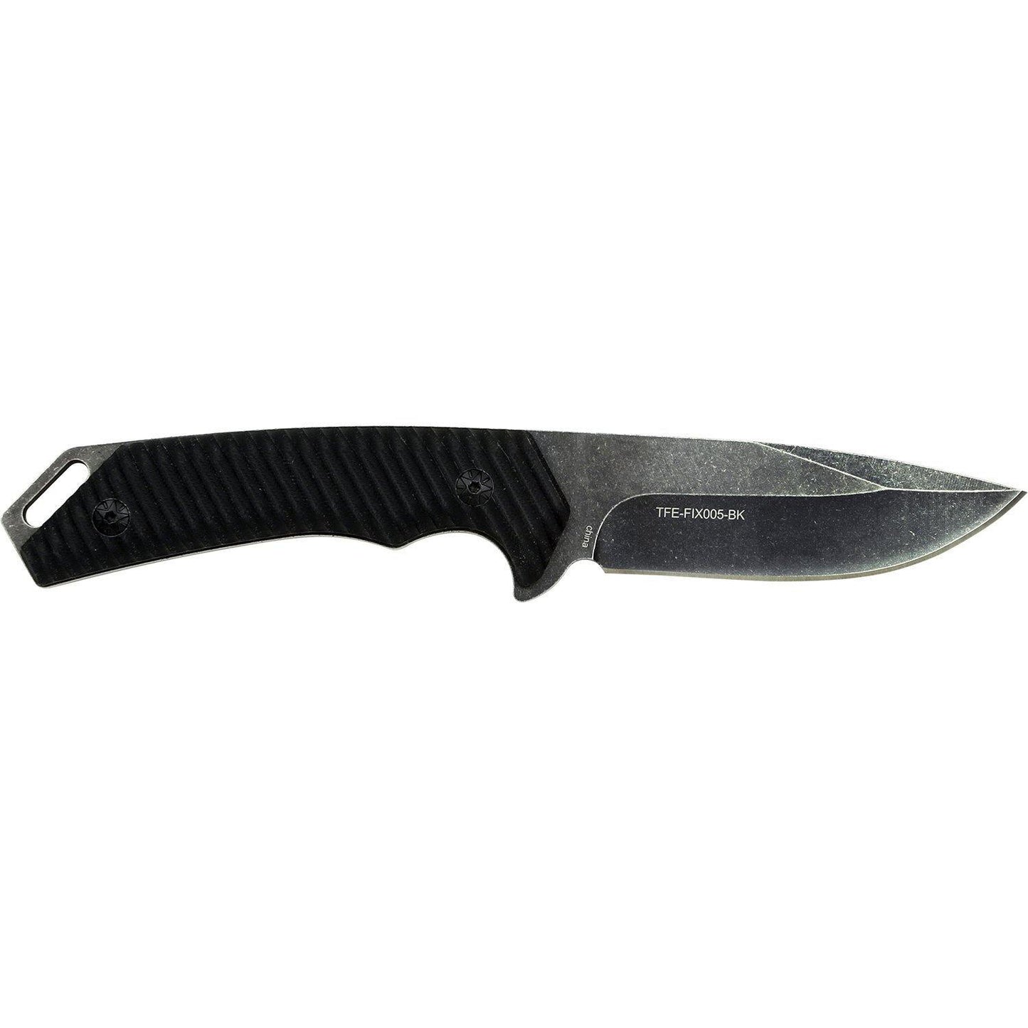 Tac-Force Evolution Drop Point Stonewashed Finish Tactical Fixed Blade Knife - 9 Inches Full Tang #tfe-Fix005-Bk - Xhunter New Zealand