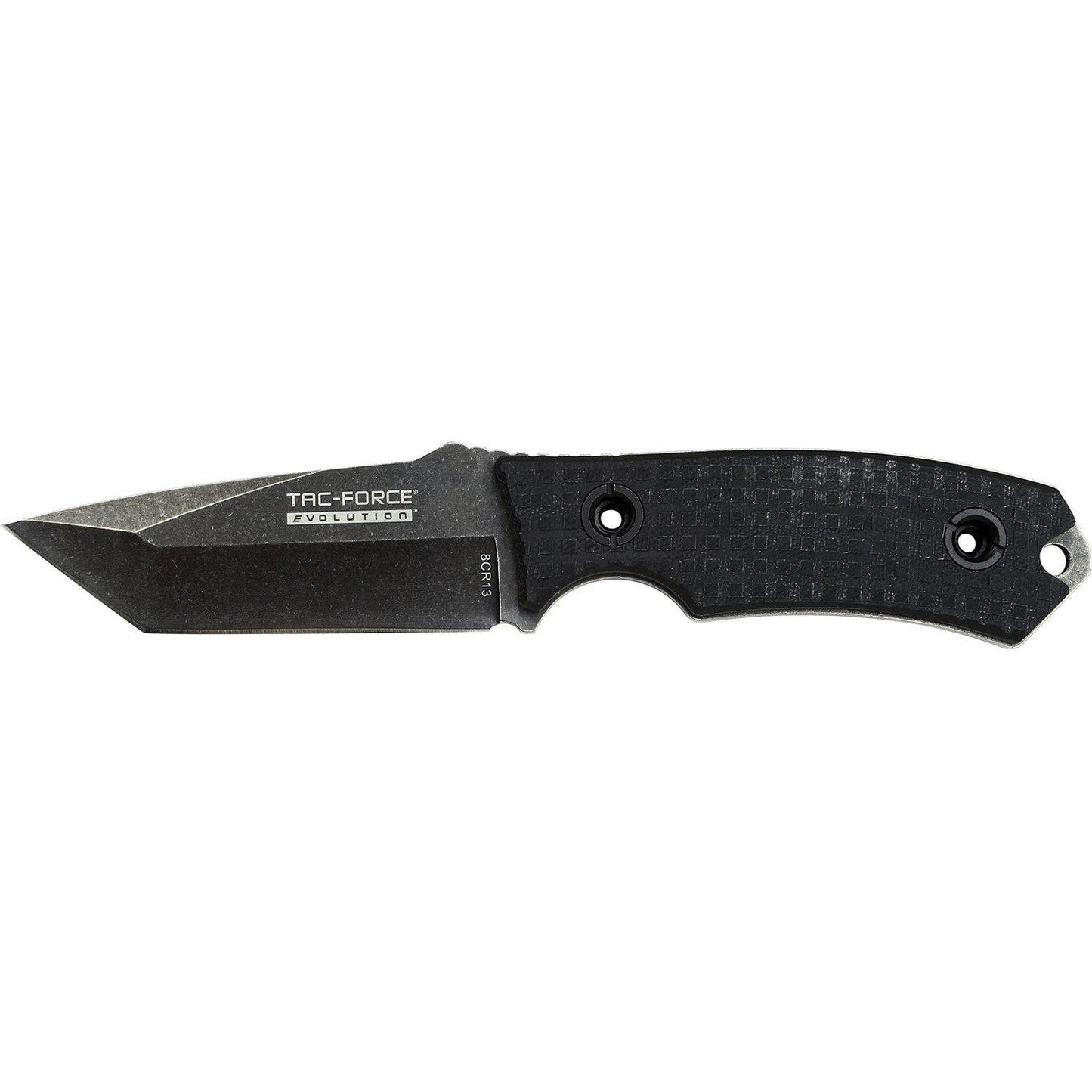 Tac-Force Evolution Tanto Stonewashed Tactical Fixed Blade Knife - 8 Inches Overall G10 Handle #tfe-Fix002-Bk - Xhunter New Zealand