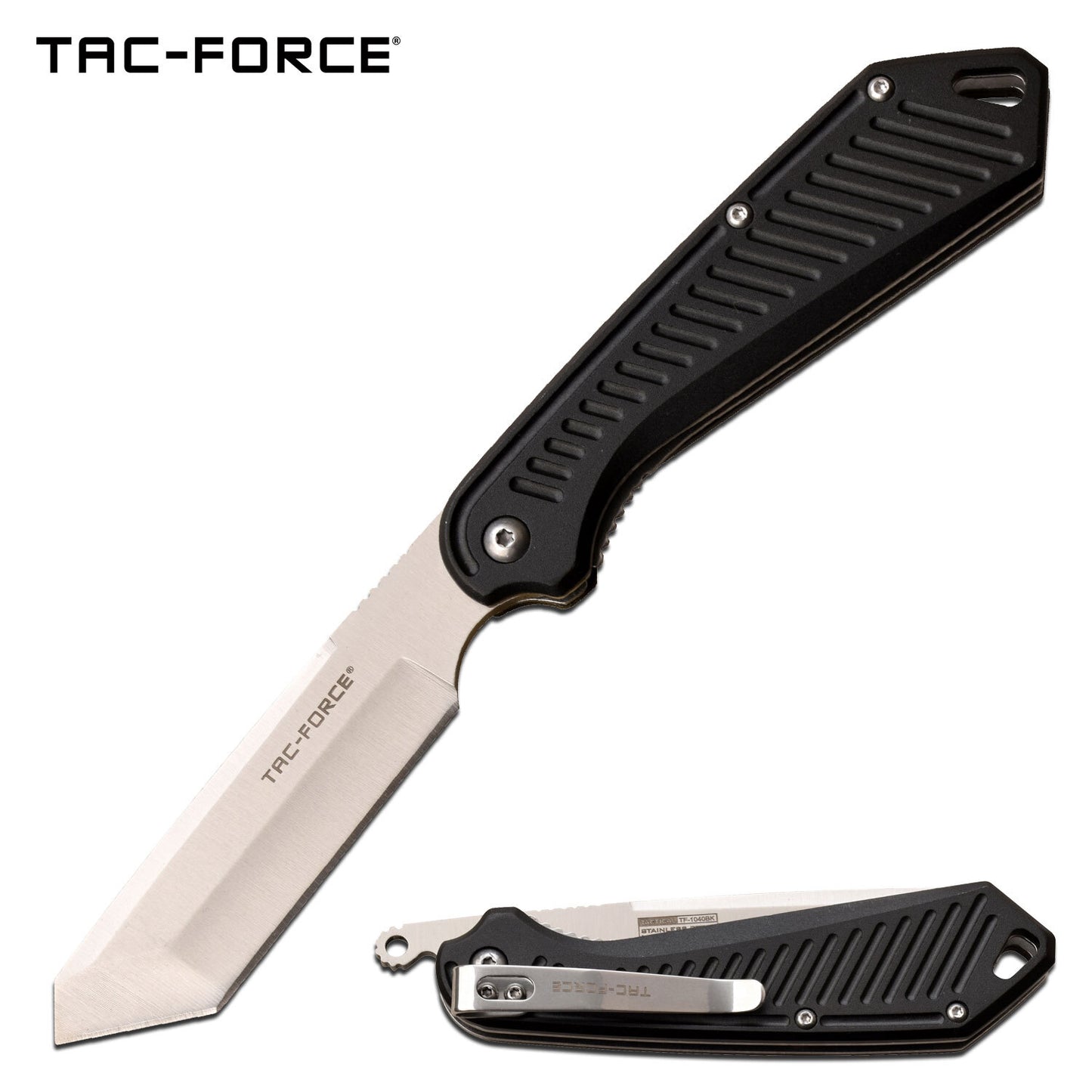 Tac-Force Tac-Force 8 Inch Hunting Tanto Manual Folding Knife - Black #tf-1040Bk Light Gray