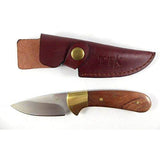 Tassie Tiger Knives Tassie Tiger 3 Inch Fixed Blade Skinner Hunting Knife - Leather Sheath #ttk3.1L Dark Slate Gray