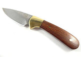 Tassie Tiger Knives Tassie Tiger 3 Inch Fixed Blade Skinner Hunting Knife - Leather Sheath #ttk3.1L Saddle Brown