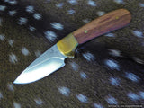 Tassie Tiger Knives Tassie Tiger 3 Inch Fixed Blade Skinner Hunting Knife - Leather Sheath #ttk3.1L Olive Drab