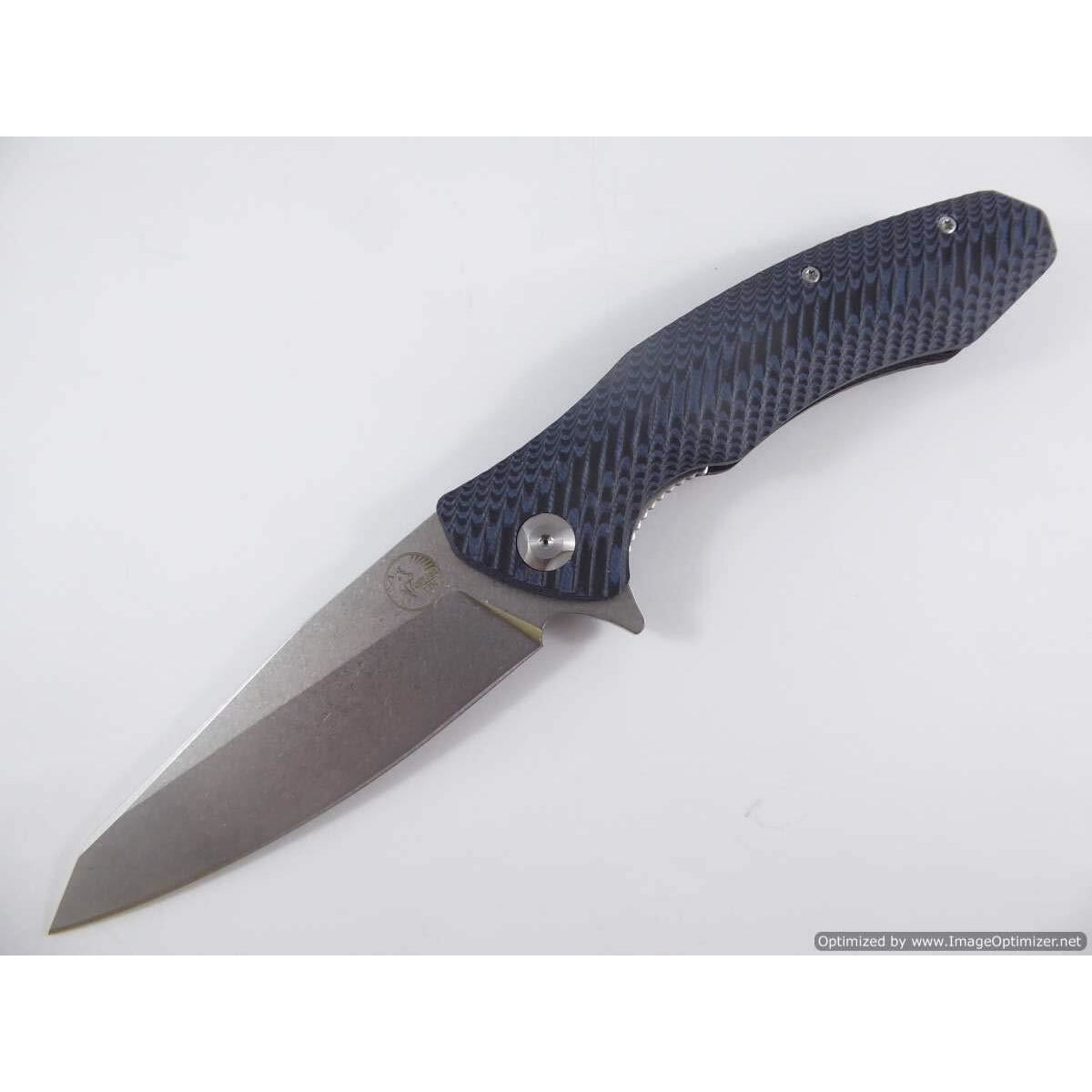 Tassie Tiger Knives Ttk Reverse Tanto Blade Folding Pocket Knife Black/white Lavender