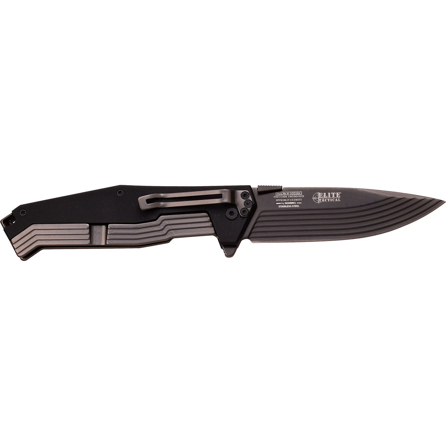 Usmc Usmc Drop Point Fine Edge Blade Folding Knife - 8.25 Inches Ball Bearing Pivot #m-3002Bk Dark Slate Gray