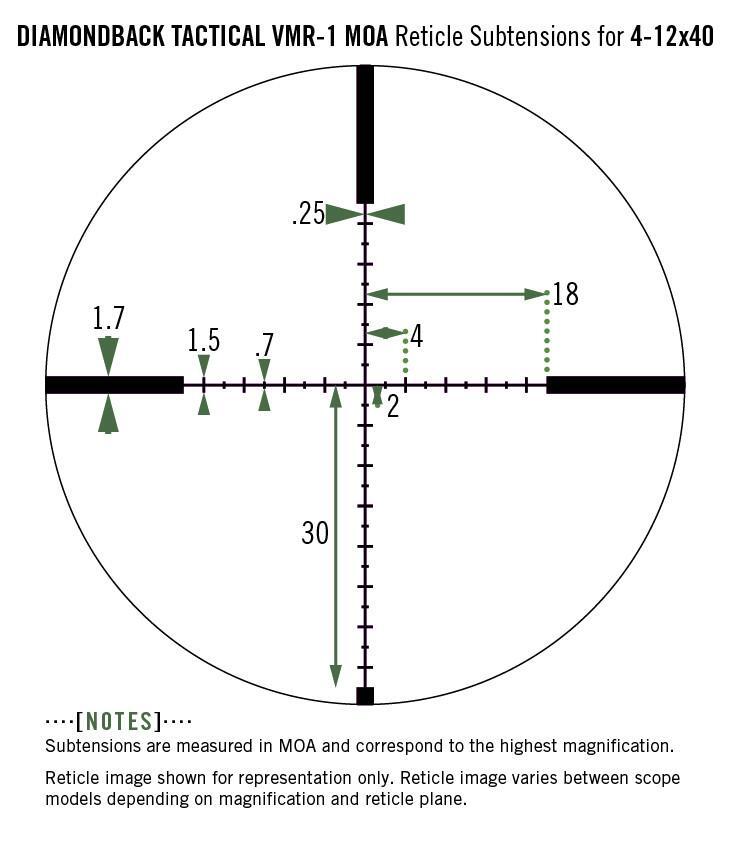 Vortex Vortex Diamondback Tactical 4-12X40 Riflescope - Vmr-1 Reticle #dbk-10025 Snow