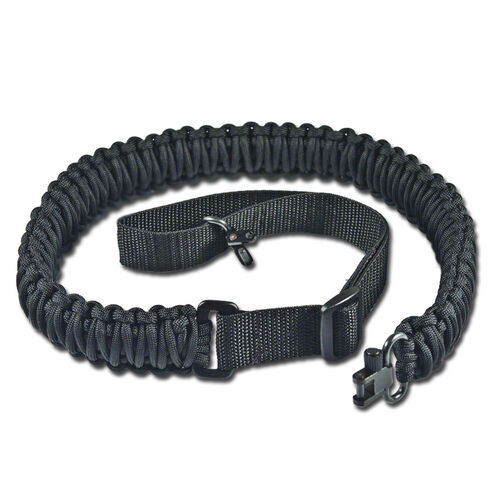 Xhunter Xhunter Handmade 42-52 Inch Adjustable Rifle Gun Slings - Black W 550 Paracord & Swivels #00690 Dark Slate Gray