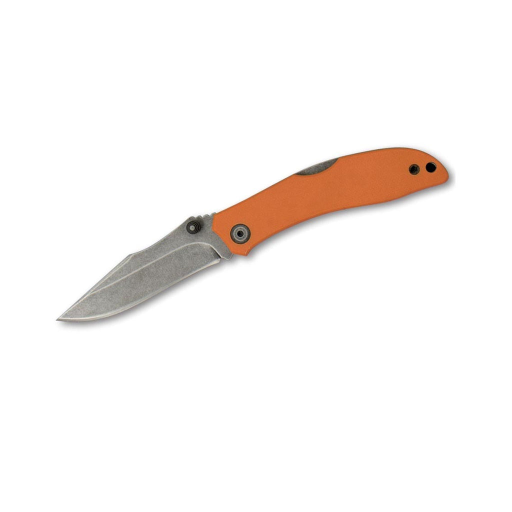 Xhunter Cobra Drop Point Lockback Pocket Folding Knife - Orange 6.1 Inch Overall #kf0298 Orange Chocolate