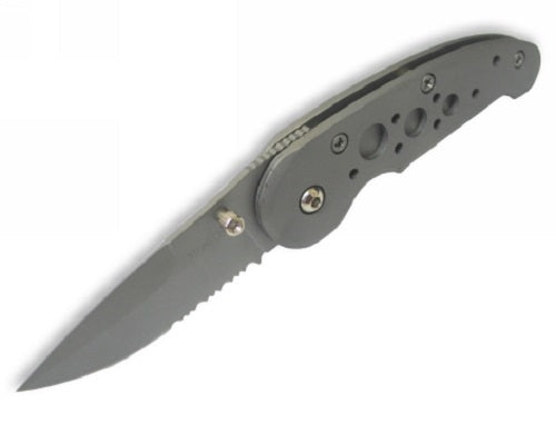 Xhunter Cobra 8 Inch Cruiser Small Folding Knife 70-175 - W Stainless Steel Handle #kf0112 Dim Gray