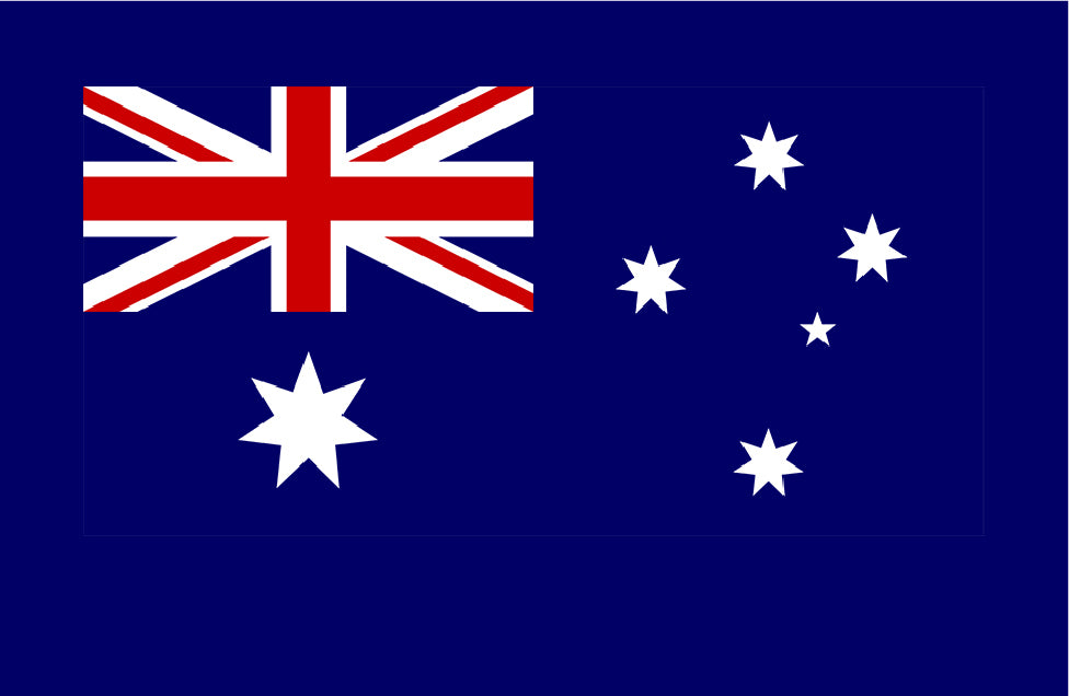Xhunter Xhunter Velcro Patch Badge Australia Flag Label - Self Adhesive #3236 Navy