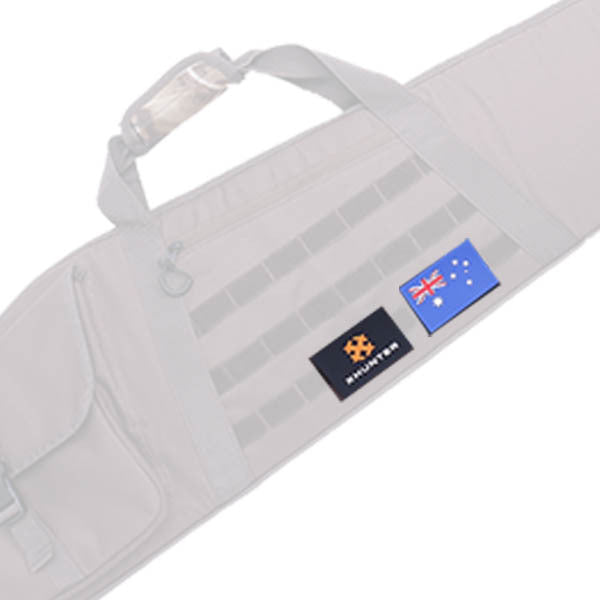 Xhunter Xhunter Velcro Patch Badge Australia Flag Label - Self Adhesive #3236 Light Gray