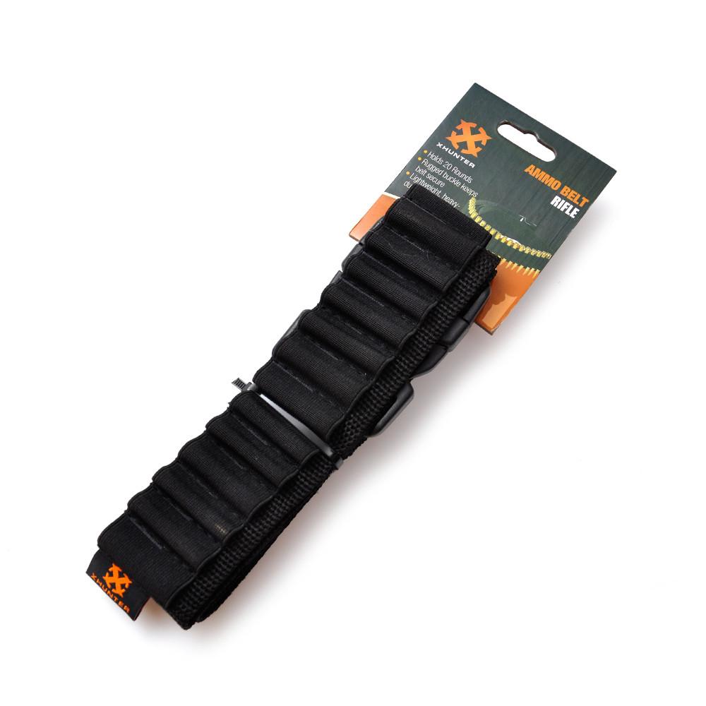 Xhunter Xhunter Rifle Shell Belt - 20 Round .243Cal Up #00025 Black